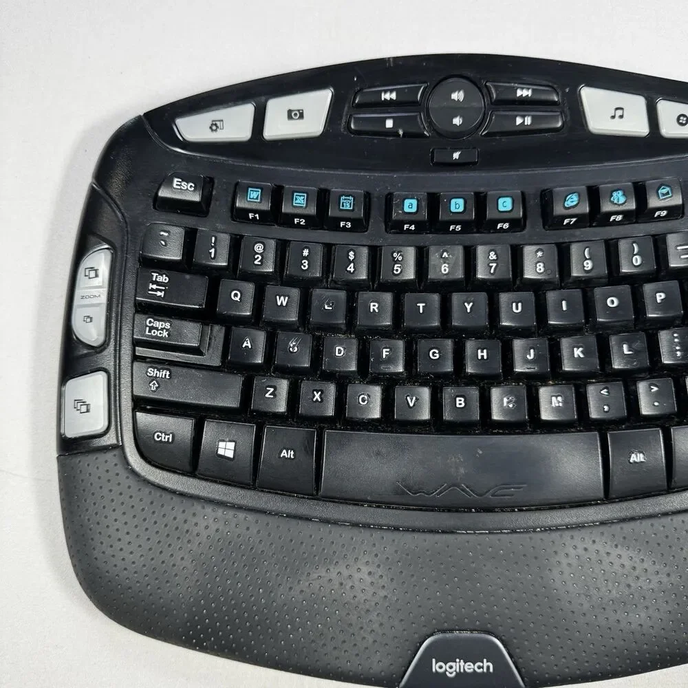 Logitech Wave K350 Ergonomic Wireless Keyboard Only - No Dongle or Mouse